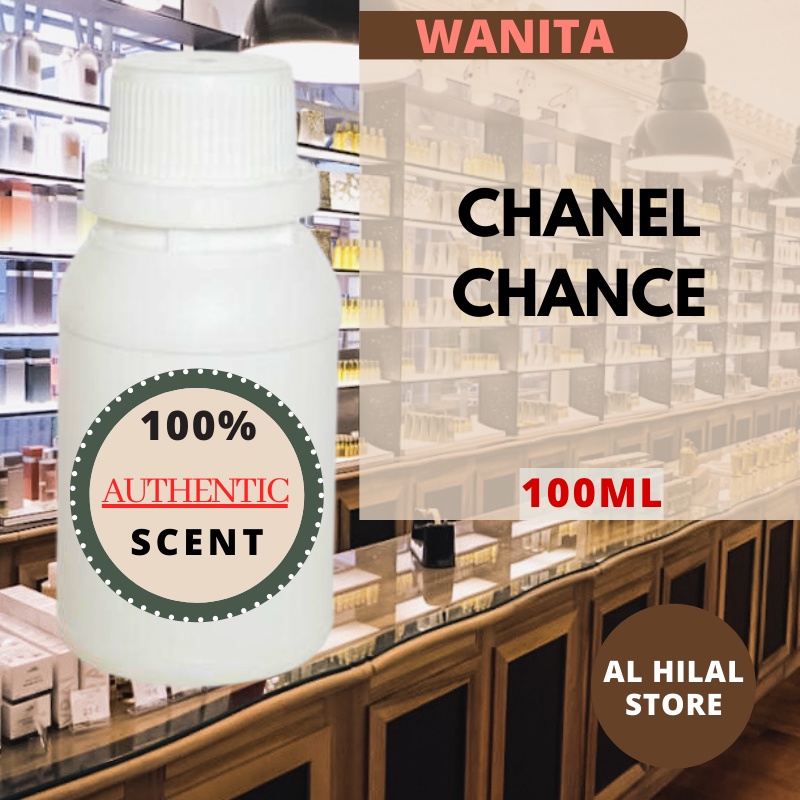 BIBIT PARFUM CHANNEL CHANCE 100ML PERFUME WANITA TAHAN LAMA | AROMA LEMBUT MEWAH | BEST SELLER FARFU