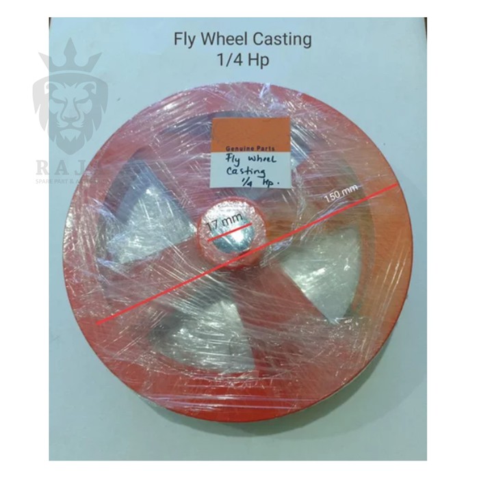Pulley bare fly wheel casting 0.25 hp kompresor shark atau super shape