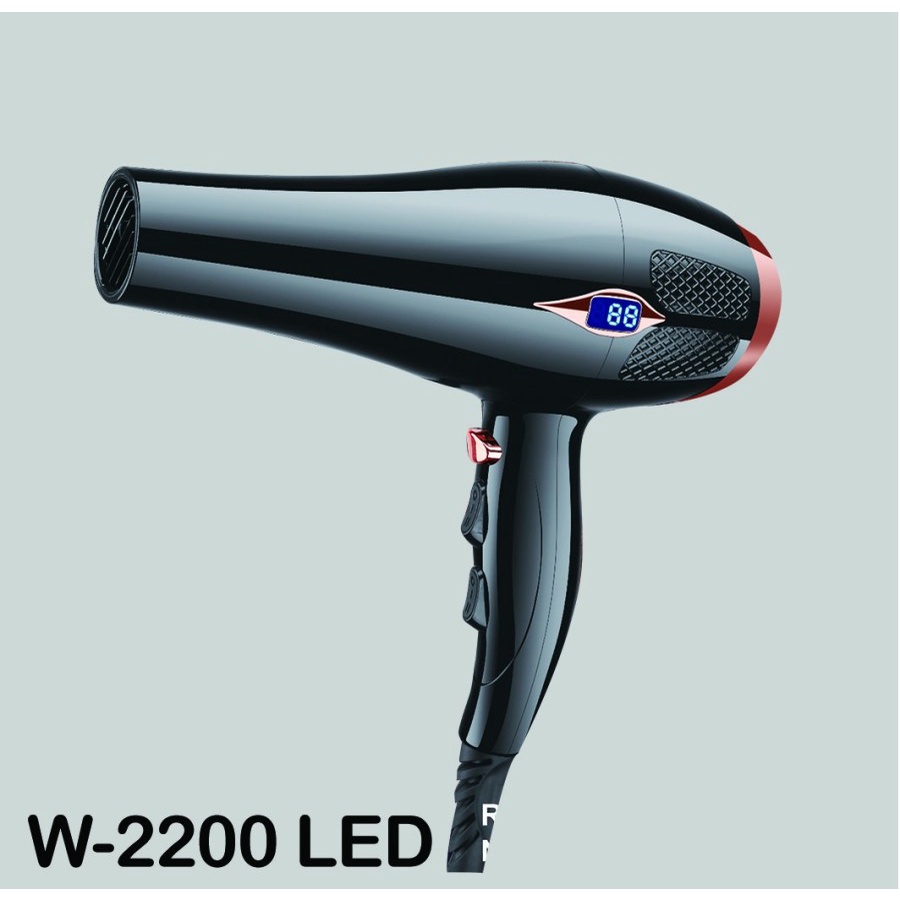 HAIR DRYER WIGO W 2200 LED Pengering Rambut Profesional - CEPAT KERING