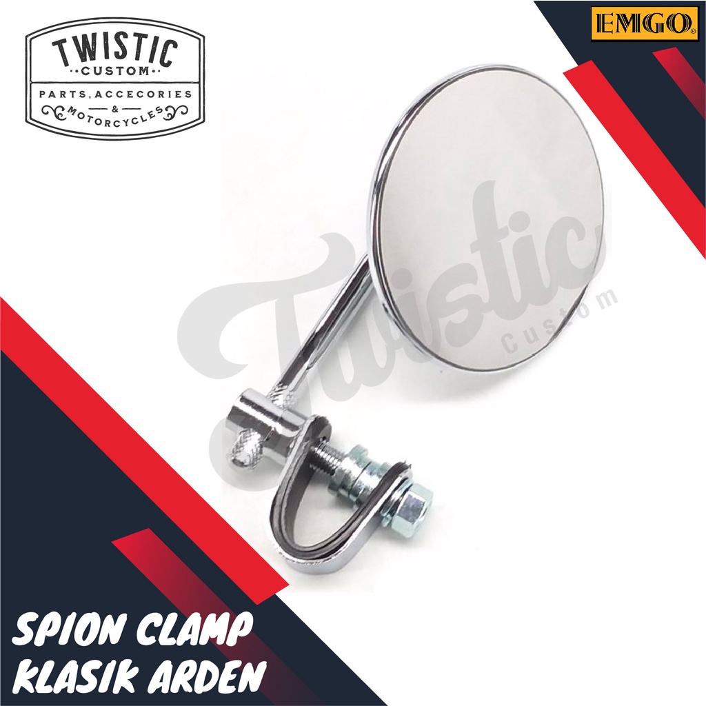 Spion Clamp EMGO Arden Motor Chopper W250 XS650 BSA SR400 Triumph