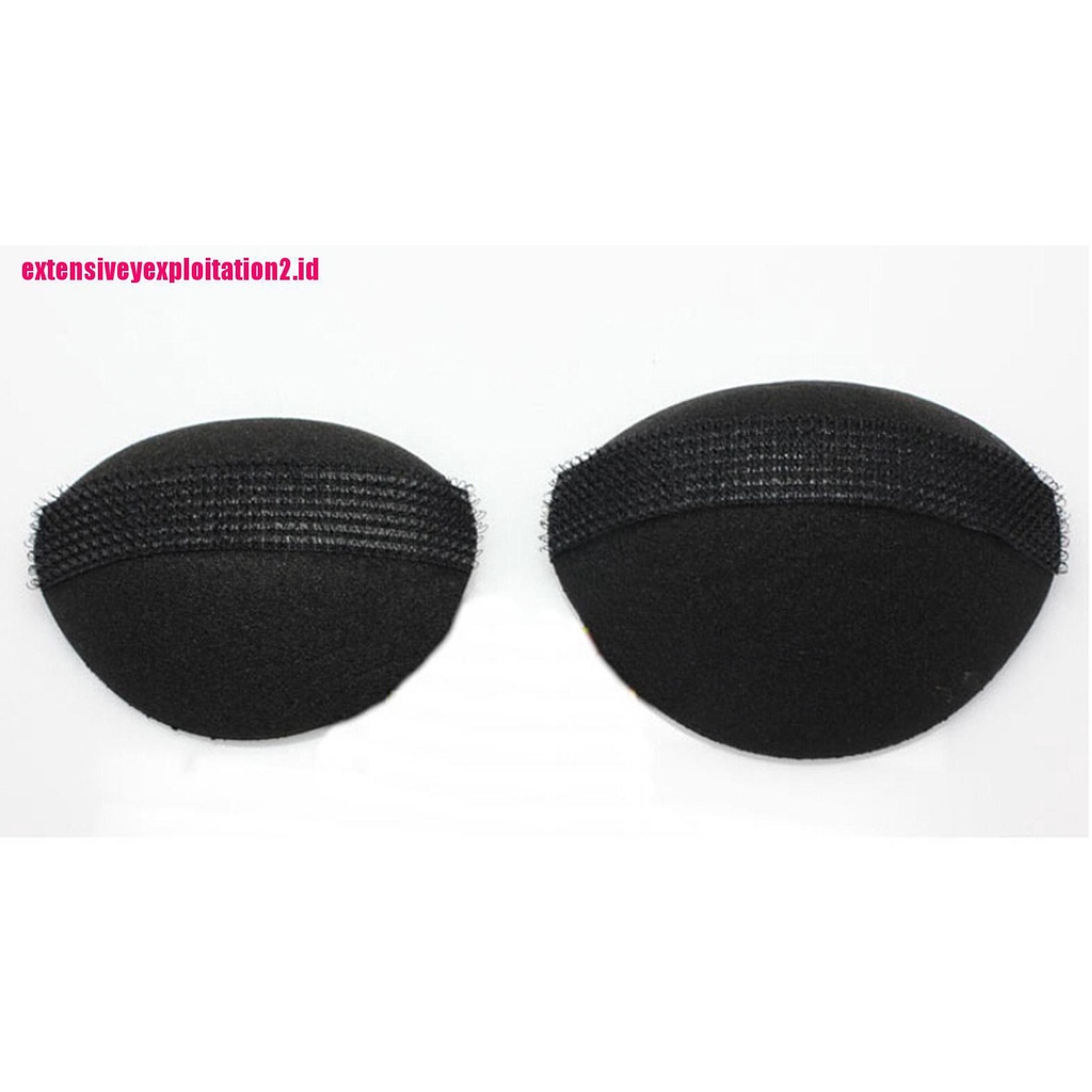 &lt; E2id &amp; &gt; 2pcs / Set Sumpit Spons Velcro Penambah Volume Rambut Untuk Wanita