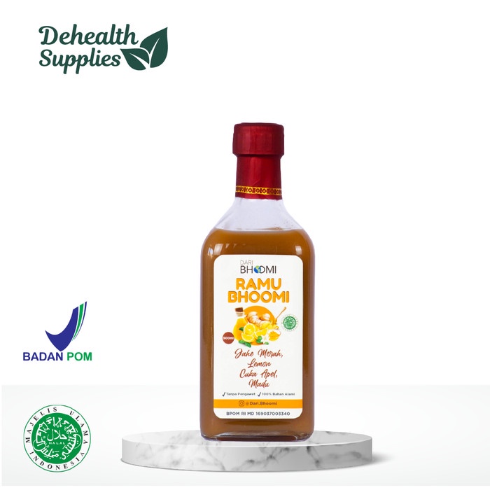 

COD Dehealth Supplies JAMU BHOOMI 500ml Botol Kaca