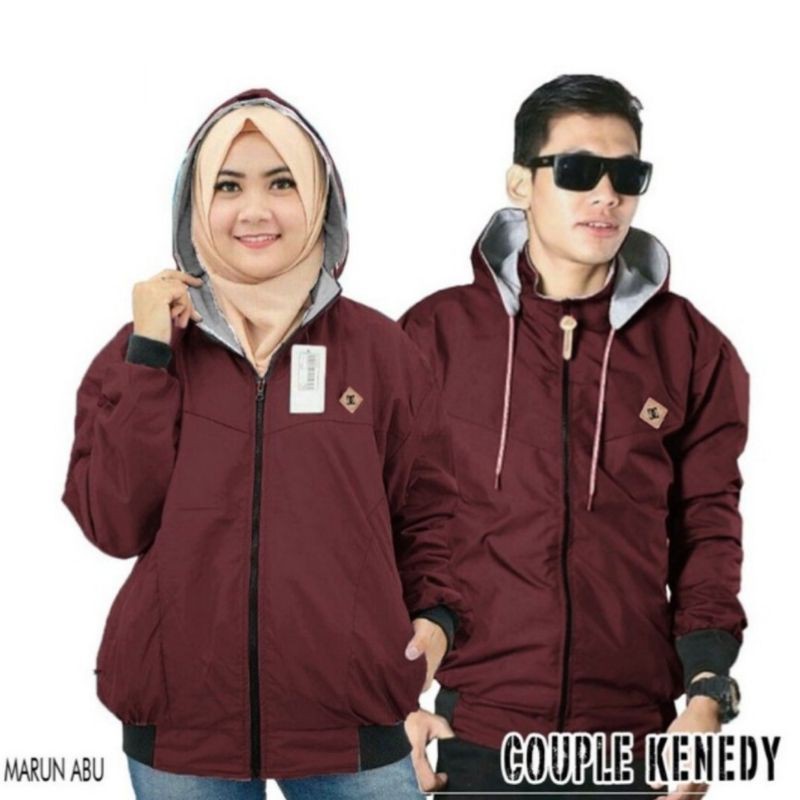 Harga Sepasang (2pcs) Jaket Couple Pria Wanita Best Seller ✔  (10 Variasi WARNA) Size M L XL XXL