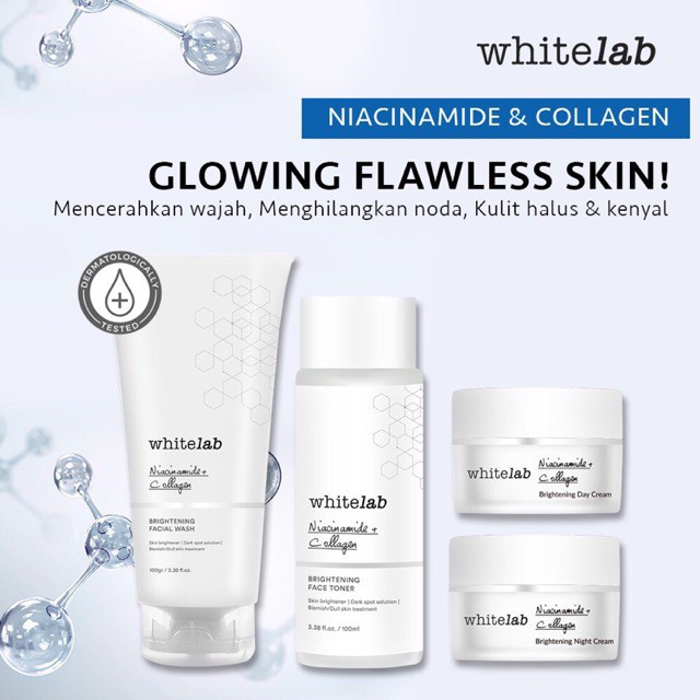 WHITELAB Paket Wajah Brightening | Acne | Anti Aging