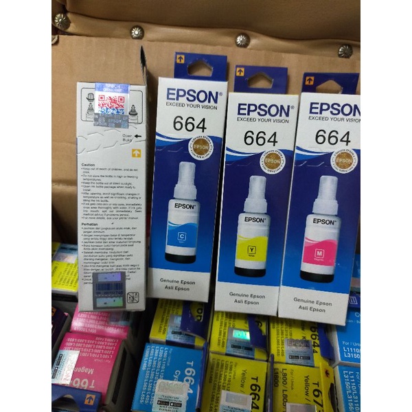 TINTA EPSON 664 KUSUS 1 SET (CYMBK) L100/L110/L300/L365/L565/L655