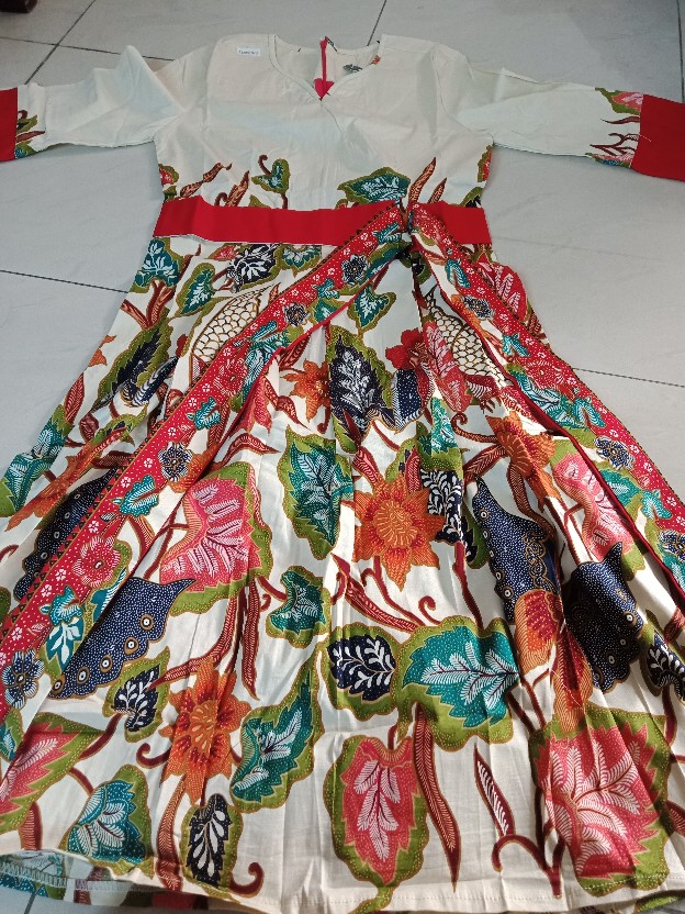 Dress 263 Aci#dress Batik Flare Edisi Natal Bahan Katun Stretch