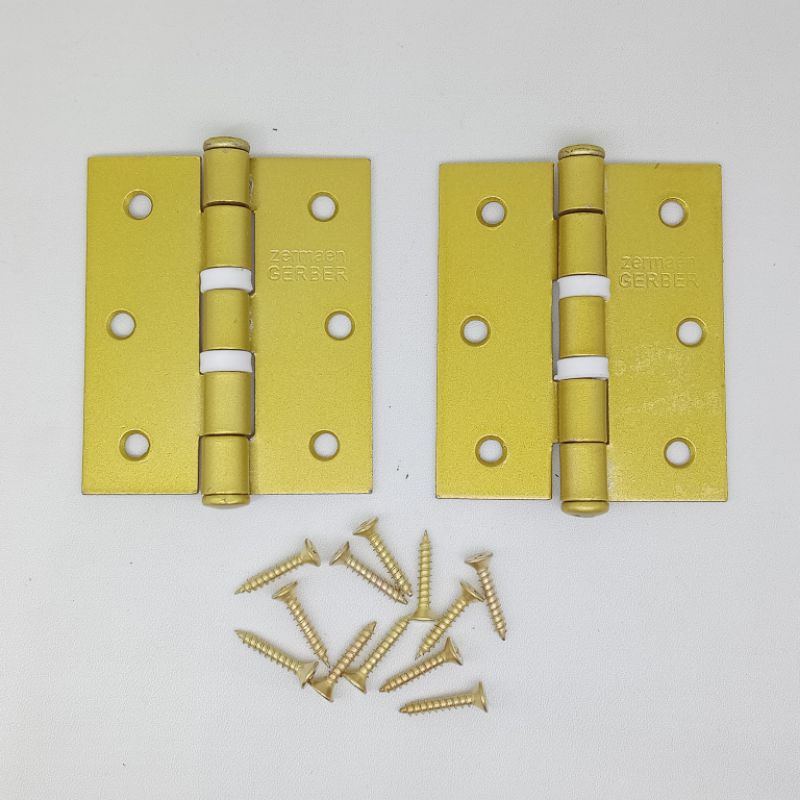 Engsel Pintu Jendela Gerber GTM 3 Inch 4 Inch Kuning