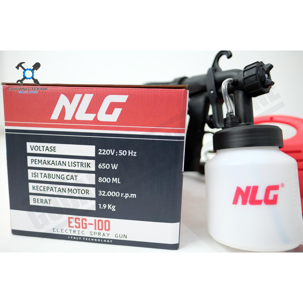 Elektric Spray Gun NLG ESG 100 / Alat Semprot Cat Elektrik NLG ESG100 / Spraygun Elektrik NLG