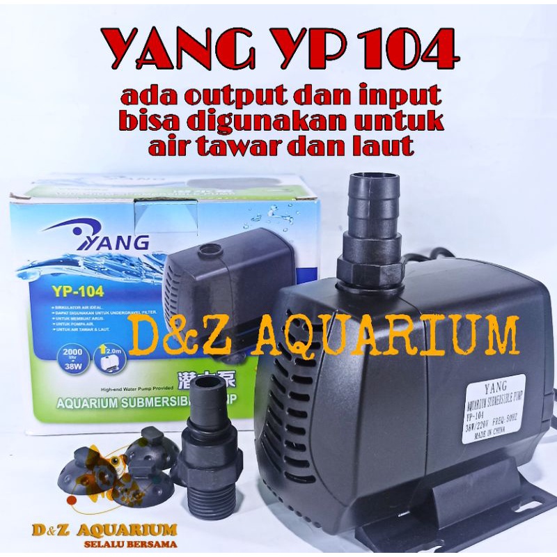 Pompa Kolam Ikan YANG YP-104 Aquarium YP 104 Mesin Sirkulasi AIr YP104