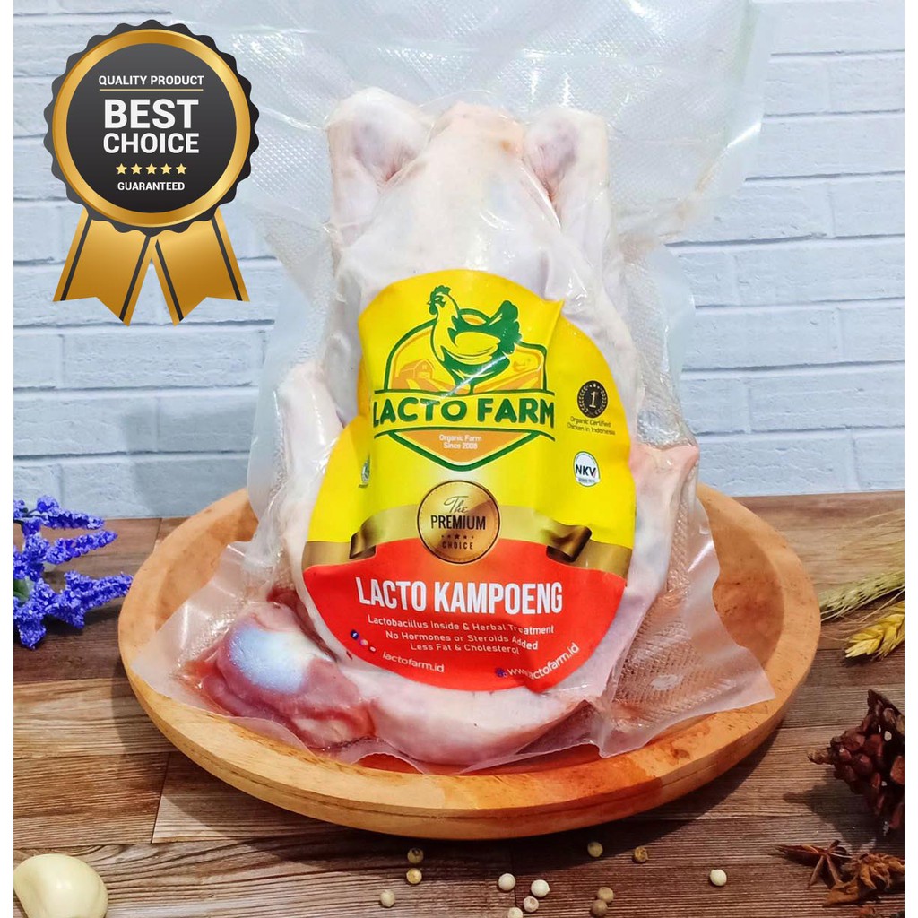 Ayam Kampung Asli Fresh Utuh Potong 600-700gr Ayam Kampung Muda Lacto Farm Ayam Kampung Organik