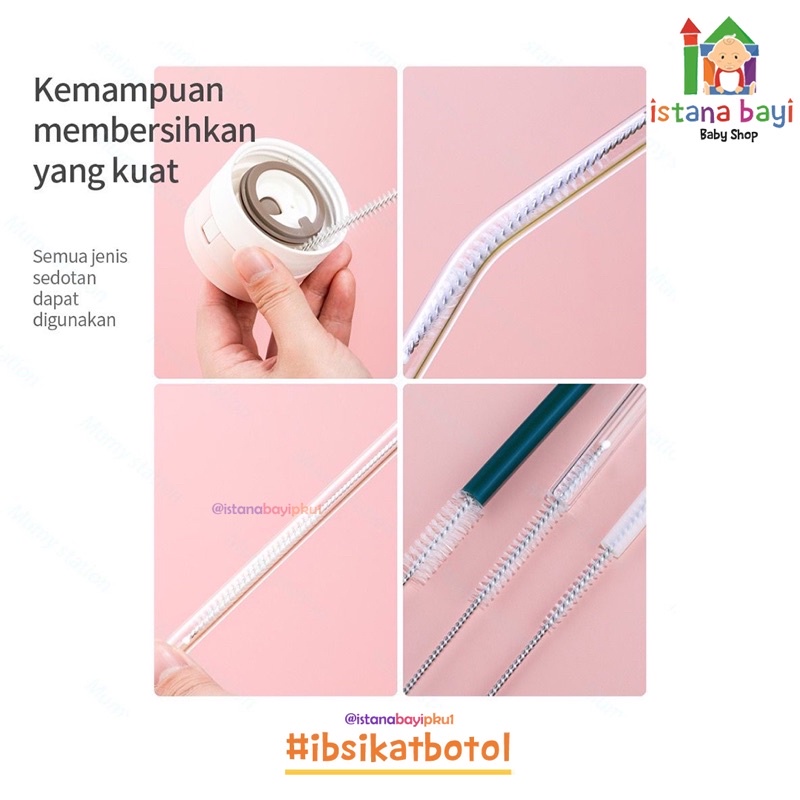 SIKAT PEMBERSIH SEDOTAN SIKAT SEDOTAN STAINLESS BRUSH STRAW/Sikat Pembersih Sedotan