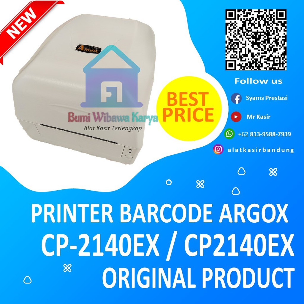 ARGOX BARCODE PRINTER LABEL CP2140/CP2140M/CP2140EX/CP-2140EX Terlaris