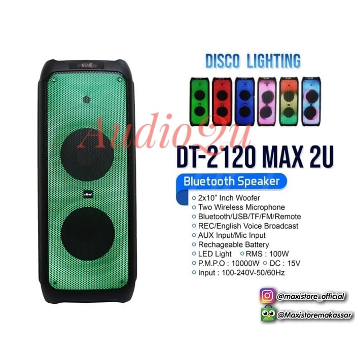 SPEAKER PORTABLE DAT DT-2120 MAX2U DT2120MAX2U DT 2120MAX2U ORIGINAL