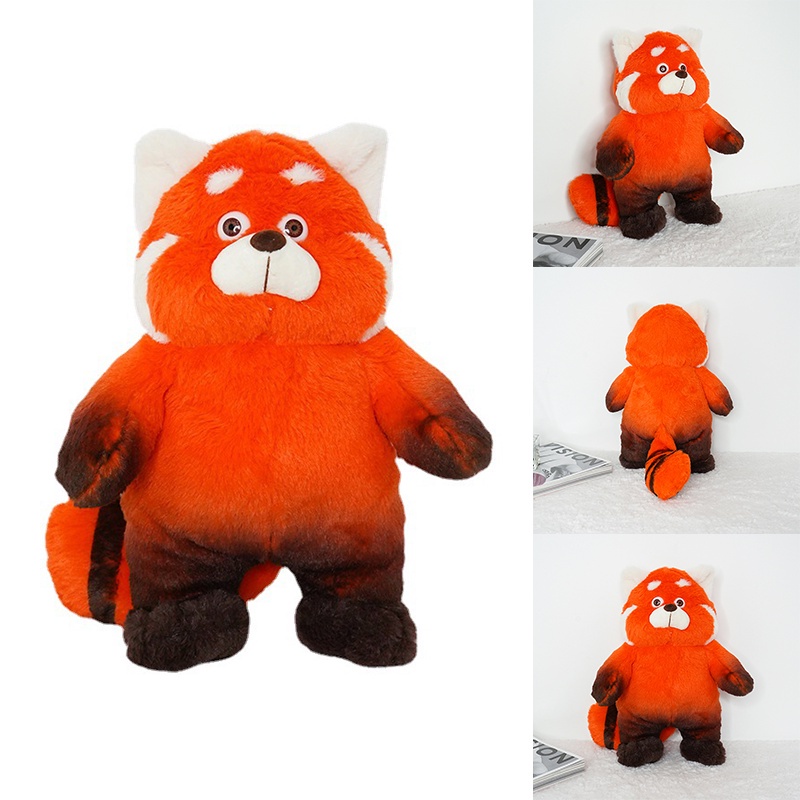 40cm Boneka Turning Red Panda Plush Doll Kawaii Cute Anime Stuffed Birthday Gift For Kids Mainan