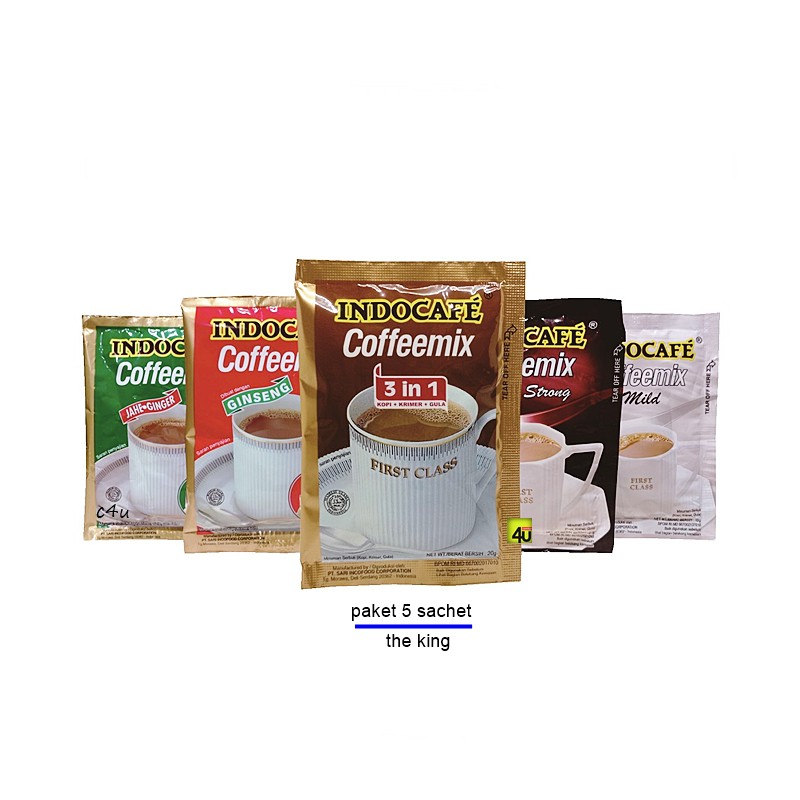 Jual Indocafe Coffeemix - Kopi 3in1 Legendaris - Paket 5 sachet