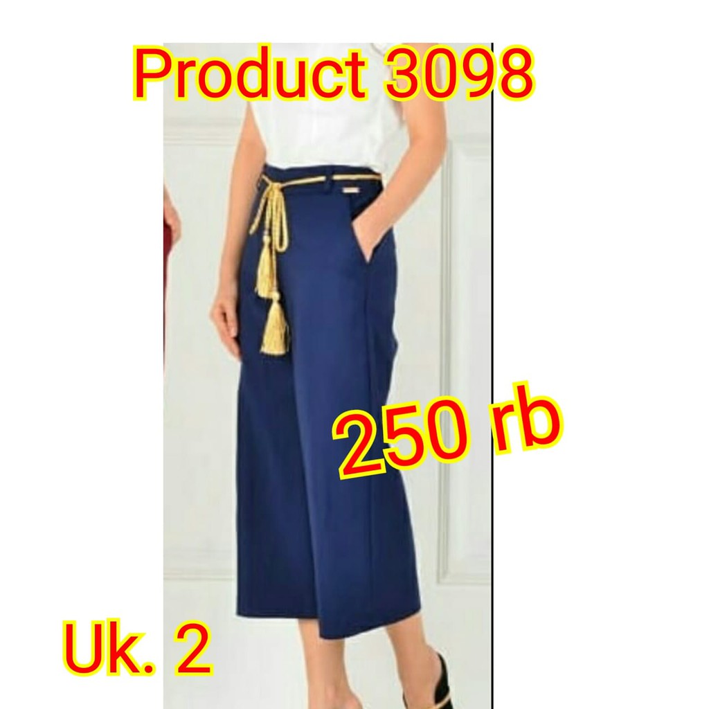 Celana kulot wanita 7/8 import Product 3098 katun zara