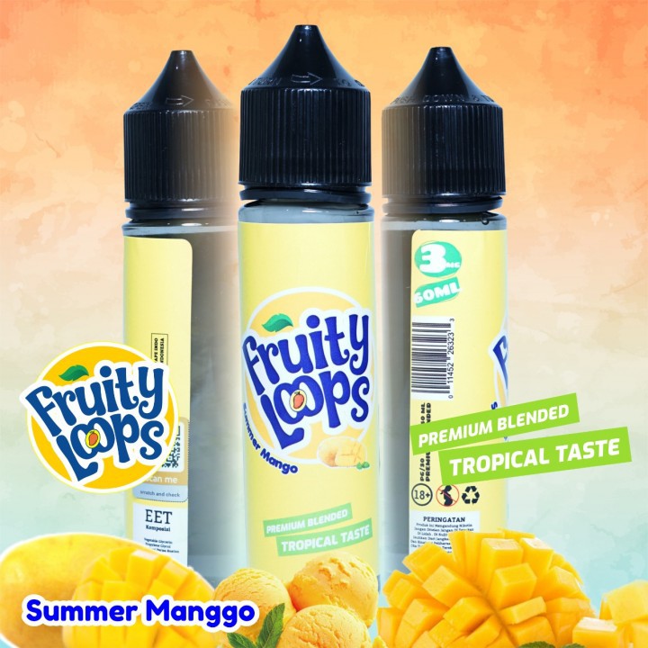 Fruity Loops Summer Mango 60ml Liquid Enak Rasa Mangga Untuk Kamu