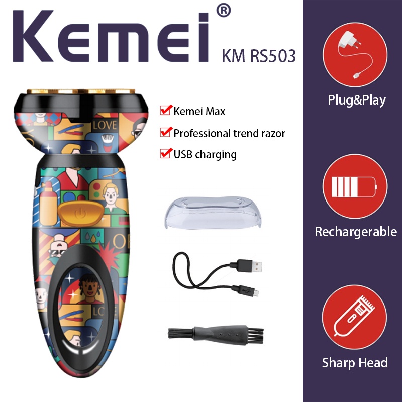 Hair Shaver Kemei KM RS503 Barbershop Original Electric Beard Shaver