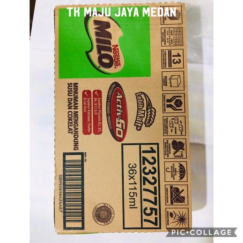 

Susu UHT Milky Bendera / UHT Milo 1dus(36x115ml) Medan