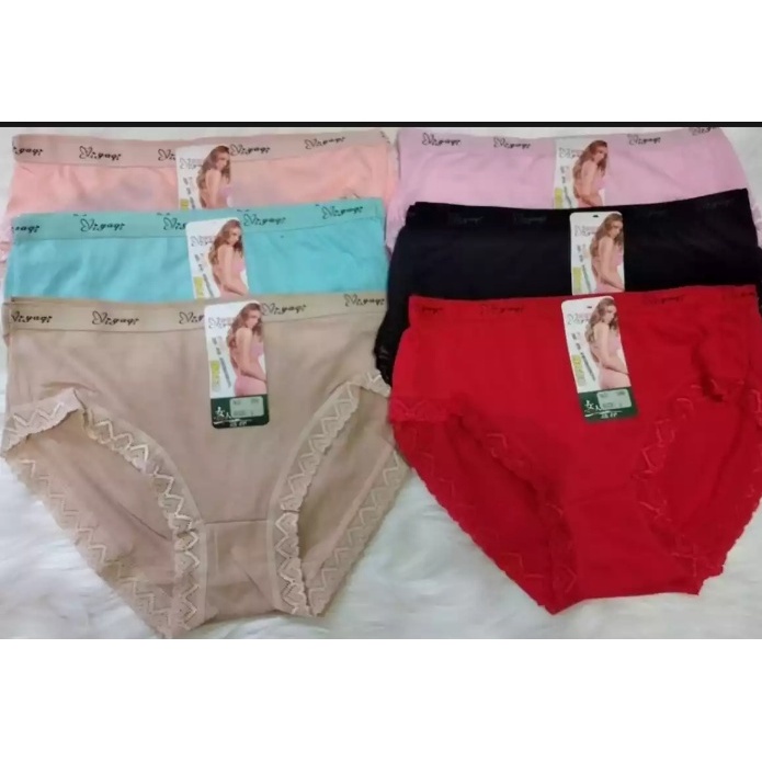TERMURAH ISI 6Pcs Celana Dalam Wanita Merek Viyagi / Celana Dalam Wanita Renda Import /CD Renda Pere