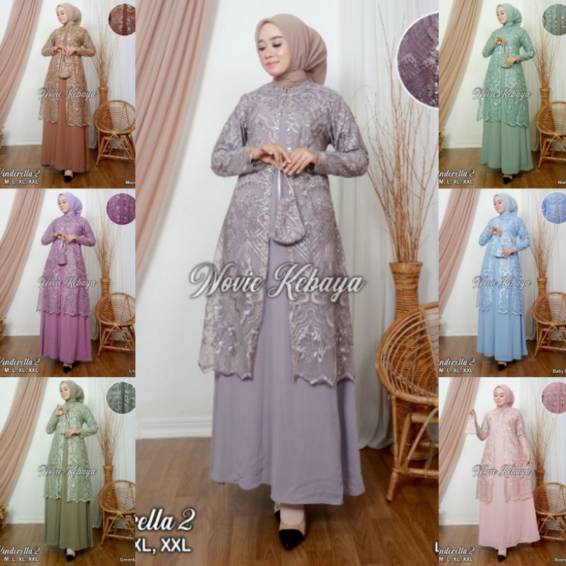 KEBAYA MODERN//GAMIS ORIGINAL//GAMIS CINDERELLA//BY NOVIE KEBAYA