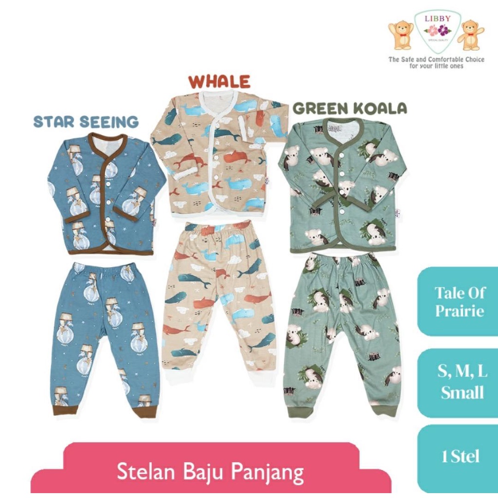 LIBBY SETELAN BAJU BAYI MOTIF TALE OF PRAIRIE / SETELAN BAYI DAN ANAK