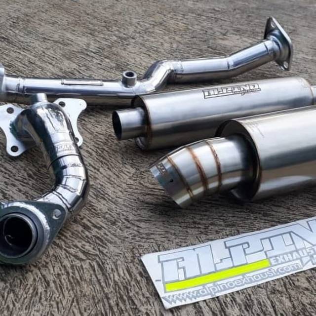 Knalpot Fullset Alpino exhaust for Honda jazz ge8