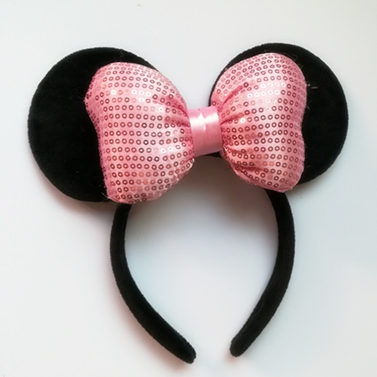 Bando Mickey Mouse Minnie bando aksesoris rambut pita Impor Premium