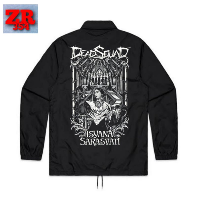 COACH JAKET DEADSQUAD X ISYANA SARASVATI "IL SOGNO" | JAKET BAND METAL | WINDBREAKERS JAKET HITAM PR