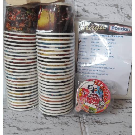 

PAKET BAHAN ES KRIM PONDAN 250gr + PAPERCUP 50ml 50pcs.