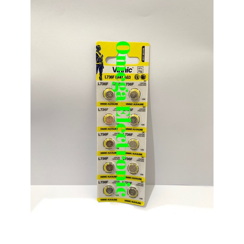 ORIGINAL LR41 Baterai Battery Batre Vinnic L736F AG3 LR 41 736 AG 3