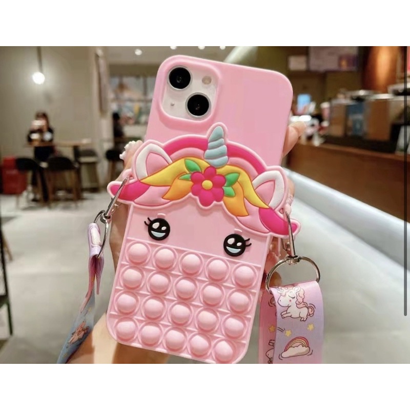 Xiaomi Redmi Note 5a 5 6 7 8 9 10 10s 11 12 Pro LTE 13 4G 5G Pro Plus Case Dompet Pop It Unicorn