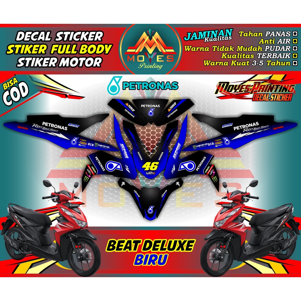 Decal Beat Deluxe 2020 petronas motif - Decal Beat Deluxe 2020 decal stiker beat deluxe 2020