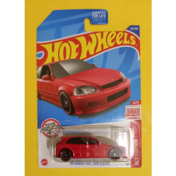 Hot wheels '99 Honda Civic Type R (EK9) Red Edition