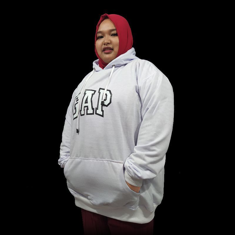 Hoodie GAPP polos Jumbo Pria 5xl Jaket wanita Jumbo big size