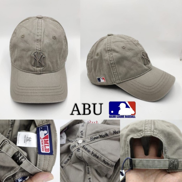 Topi Pria Topi baseball distro polo cap trucker pria wanita - 8 Cream Mocca(L6D0) Topi Snapback Base