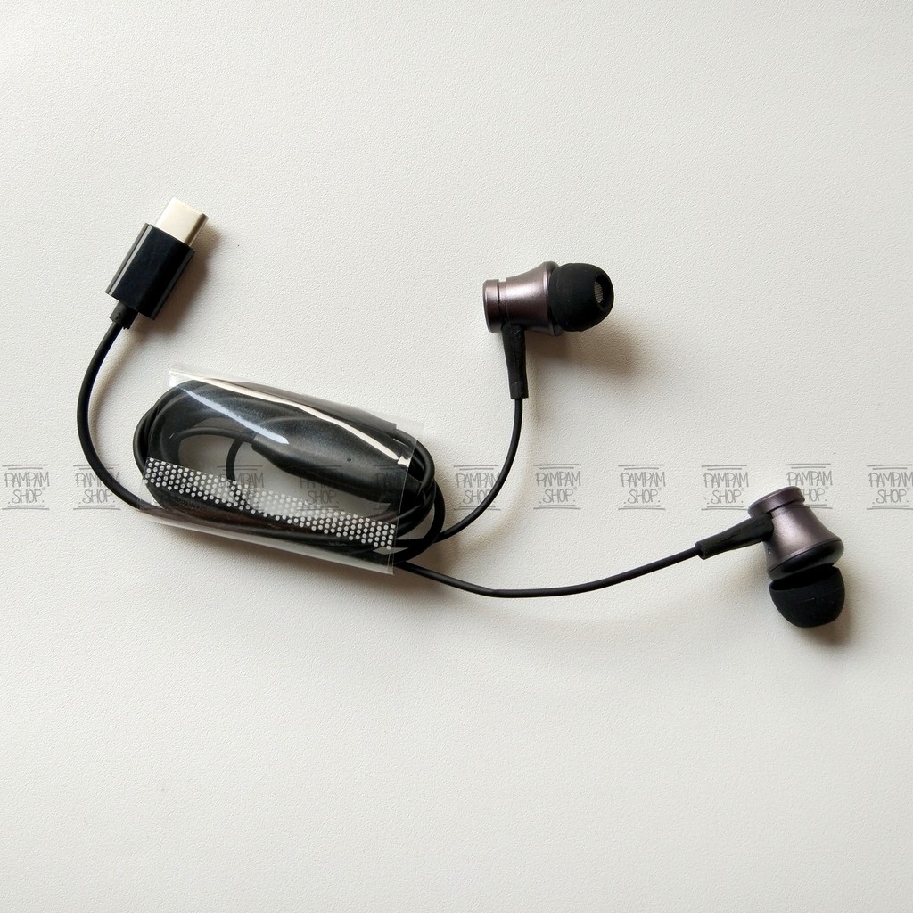 Stereo Headset Earphone XiaoMi Type C Mi6 Mi A2 Original OEM Handsfree Tipe C Mi 6