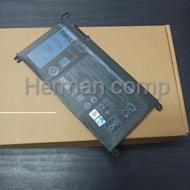 Original Baterai Dell Latitude 3480 3580 3488 3490 42WH