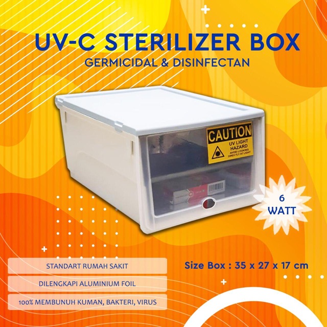UV-C Sterilizer Box size Small (UV BOX ANTI CORONA)