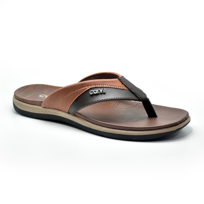 t870thh Carvil Sandal Pria Adriano-01 M Dk.Brown - 42 4Y6Uy6I9