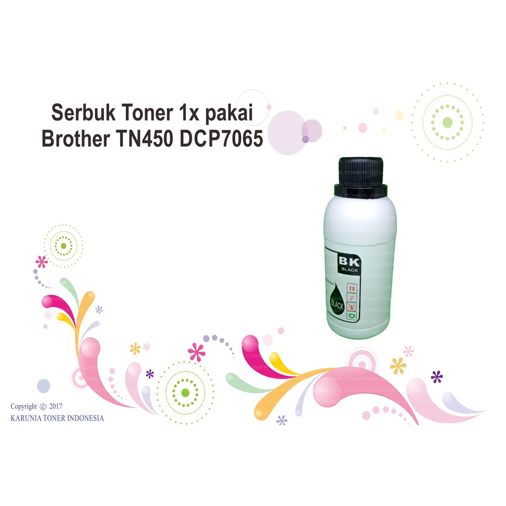 Serbuk Toner Brother 1X Pakai TN450 DCP7065