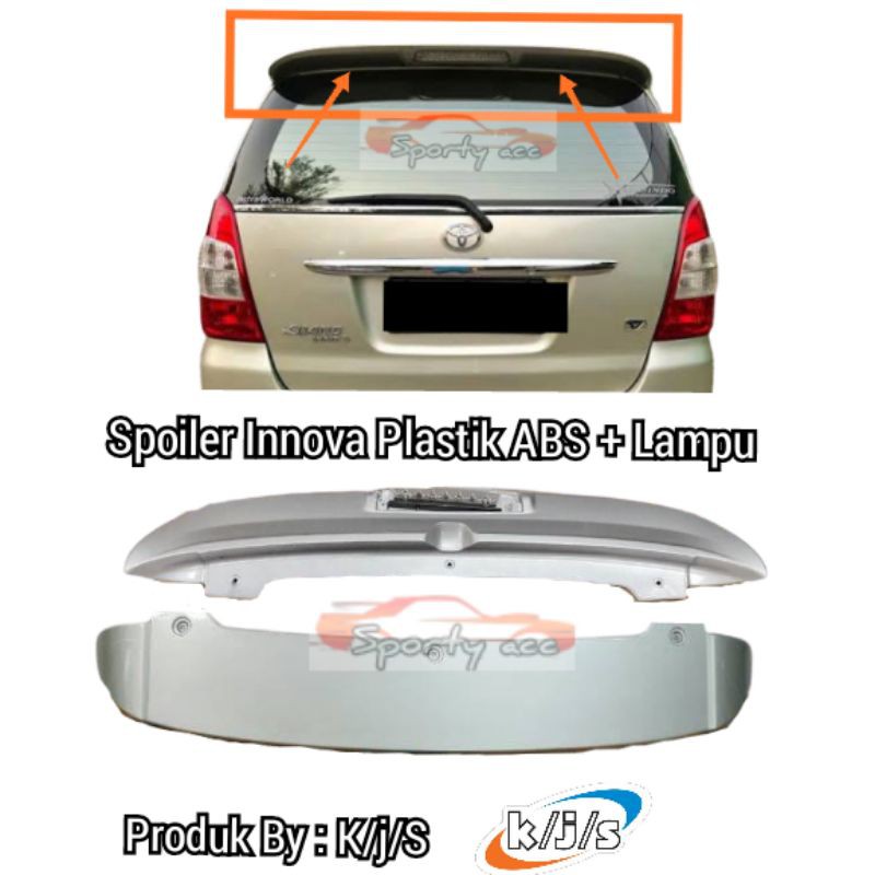 Spoiler Toyota Innova with lampu original