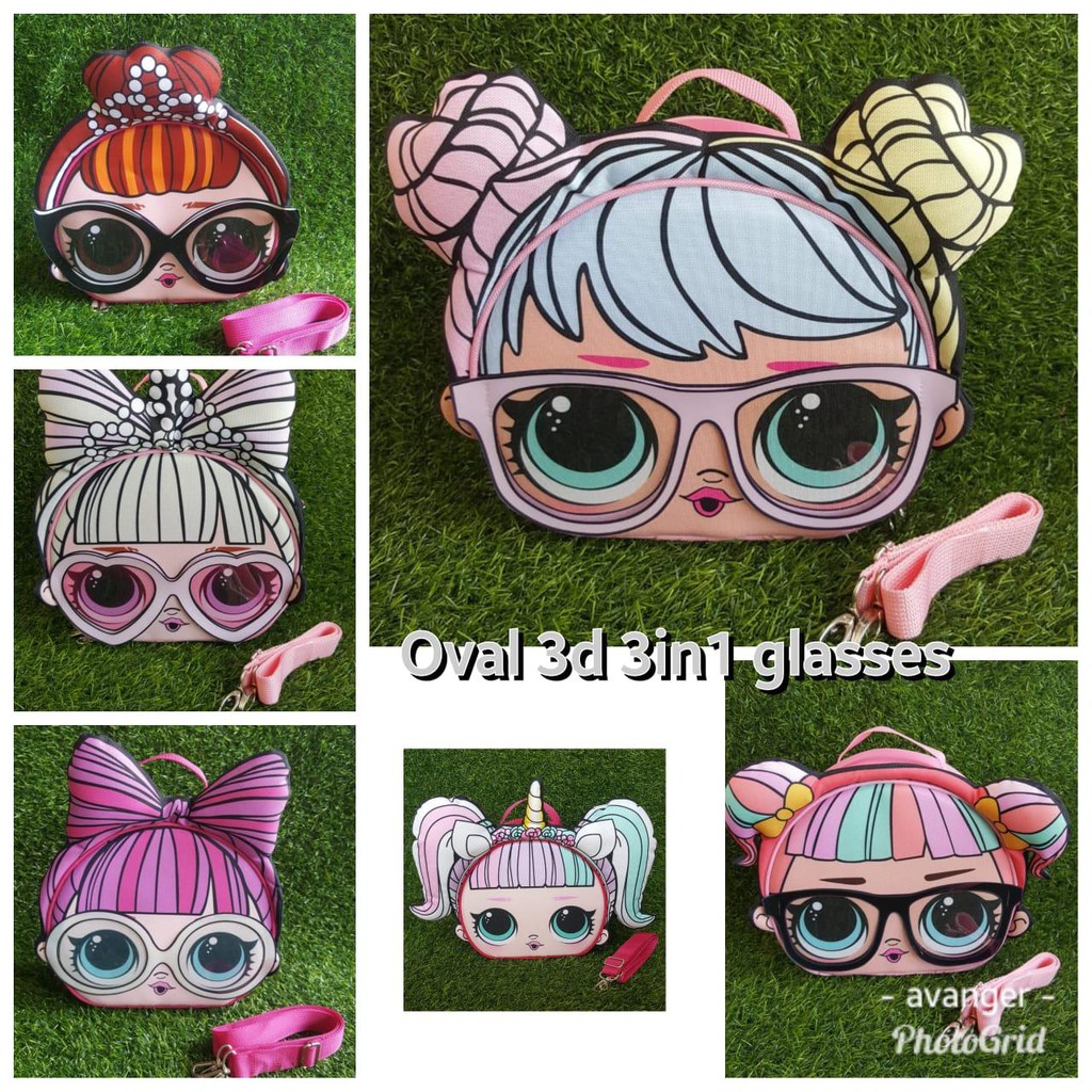 TAS LOL SERIES 3D/TAS SEKOLAH ANAK LOL / TAS ANAK LOL/TAS ANAK KARAKTER LOL/TAS LOL/TAS TERBARU