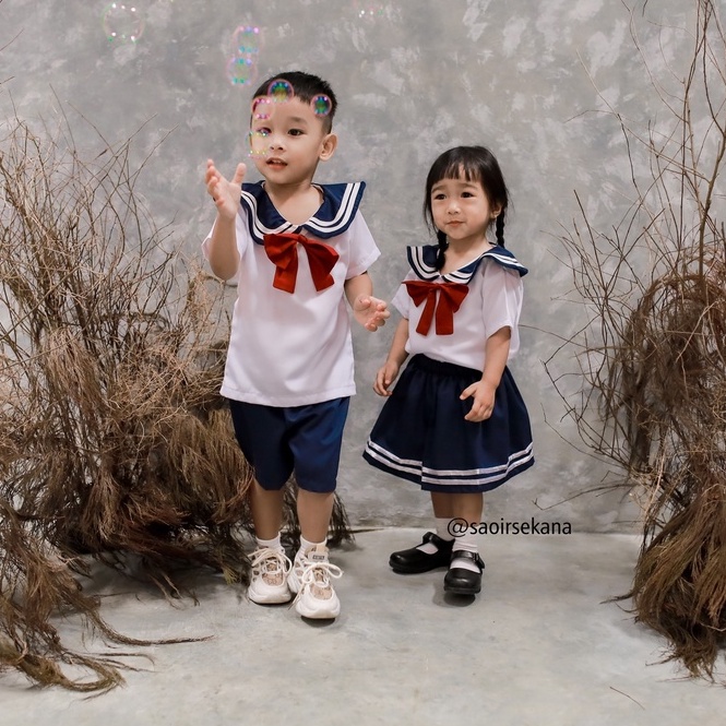 SAOIRSE'S Sailormoon - Seragam Sekolah Seifuku Uniform Jepang PAUD/TK Anak Perempuan Laki Laki 2-8Th