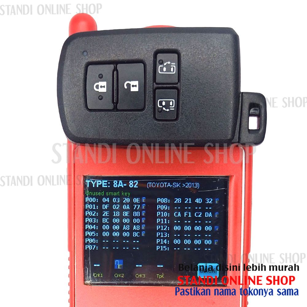 Remote Set Komplit Kunci Smartkey Toyota New Voxy Original