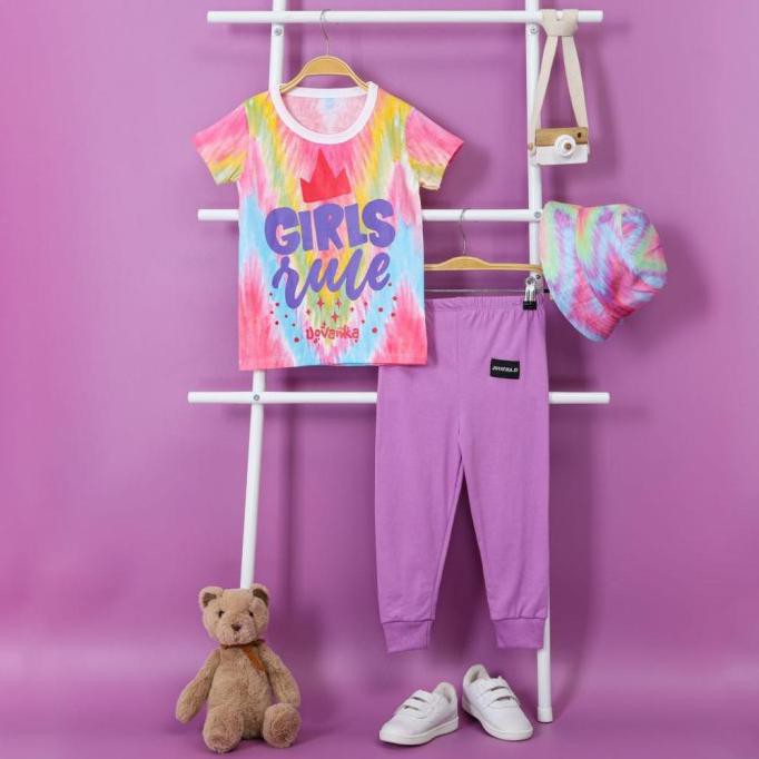 BANTING HARGA setelan anak perempuan joger tie dye jovanka - H, 2