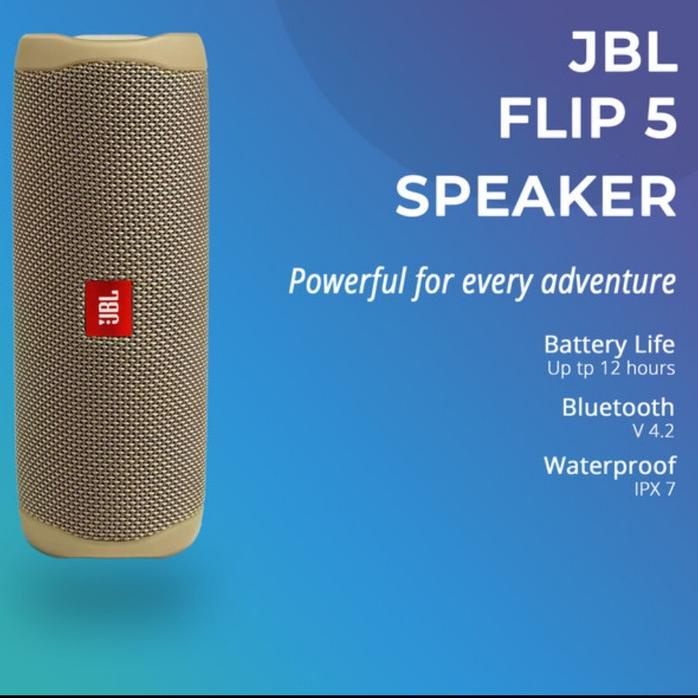 JBL FLIP 5 BLUETOOTH SPEAKER ORI - NEW - PUTIH