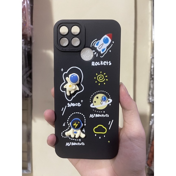 Softcase Pro Camera Motif Rocket Timbul For Oppo Realme Xiaomi Vivo Samsung