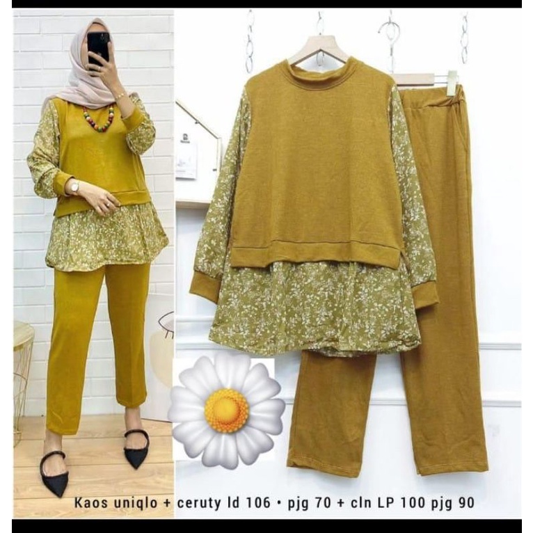 ONE SET MATT KAOS UNIQLO+SERUTY