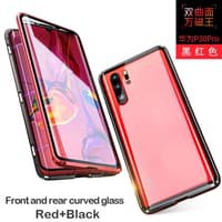 Huawei P30 Pro Front and back glass magnetic metal bumper Case